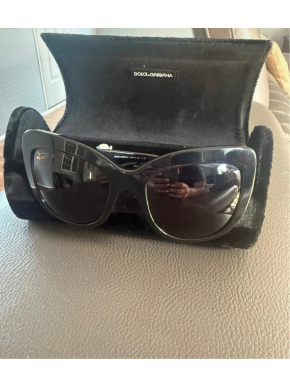 Women's Dolce & Gabbana Floral Sunglasses, One Size, Black and White